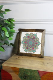 Wallity Ersytastablo34 - 26 Pintura Decorativa enmarcada Multicolor